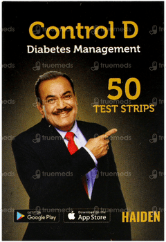 Control D Blood Glucose Test Strips 50
