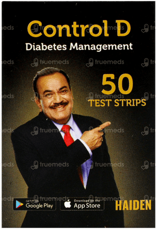 Control D Blood Glucose Test Strips 50