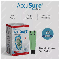 Dr Gene Accusure Blood Glucose Test Strip 25