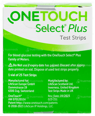 Onetouch Select Plus Test Strips 25