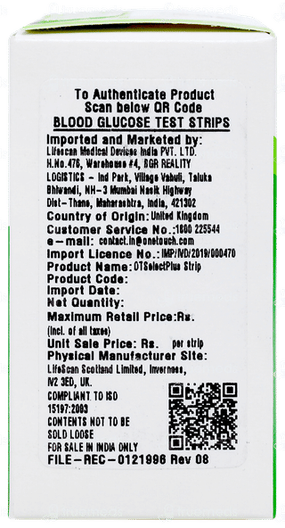 Onetouch Select Plus Test Strips 25