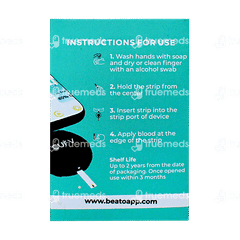 Beato Curv Blood Glucose Test Strips 50