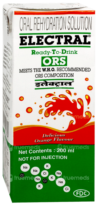 Electral Rtd Orange Flavour Tetrapack 200Ml