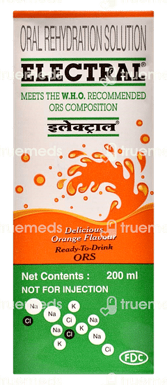 Electral Rtd Orange Tetrapack 200 ML