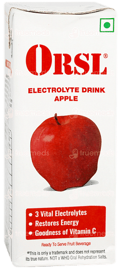 Orsl Electrolyte Drink Apple 200ml Orsl Electrolyte Drink Apple 200ml