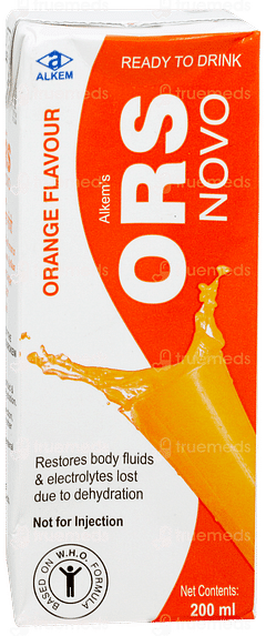 Alkems Ors Novo Orange Flavour Ready To Drink 200ml Alkems Ors Novo Orange Flavour Ready To Drink 200ml