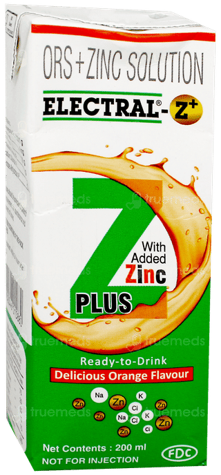 Electral Z Plus Orange Flavour Tetrapack 200Ml