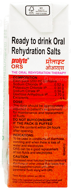 Prolyte Ors Apple Flavour Ready To Drink 200ml