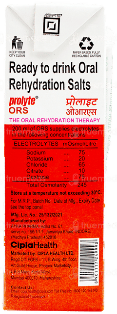 Prolyte Ors Apple Flavour Ready To Drink 200ml