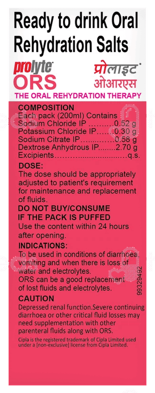 Prolyte Ors Litchi Flavour Ready To Drink 200Ml