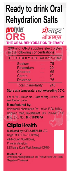 Prolyte Ors Litchi Flavour Ready To Drink 200Ml