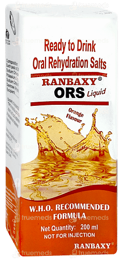 Ranbaxy Ors Orange Flavour Liquid 200ml Ranbaxy Ors Orange Flavour Liquid 200ml
