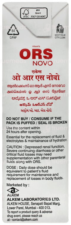 Alkems Ors Novo Apple Flavour Tetrapack 200ml