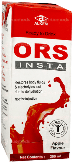 Alkem Ors Insta Apple Flavour Ready To Drink 200Ml Alkem Ors Insta Apple Flavour Ready To Drink 200Ml