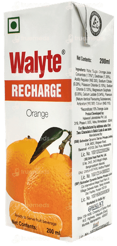 Walyte Recharge Orange Ready To Serve 200ml Walyte Recharge Orange Ready To Serve 200ml