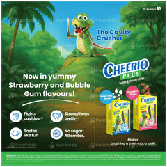 Cheerio Plus Strawberry Flavour Sugar Free Toothpaste 75gm