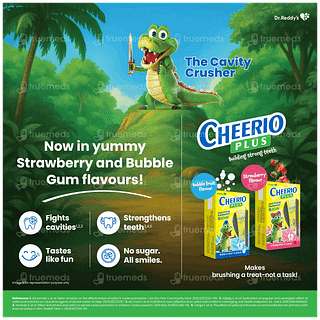 Cheerio Plus Strawberry Flavour Sugar Free Toothpaste 75gm