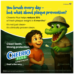 Cheerio Plus Strawberry Flavour Sugar Free Toothpaste 75gm