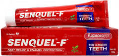 Senquel F + Fast Relief And Enamel Protection Toothpaste 100gm Senquel F + Fast Relief And Enamel Protection Toothpaste 100gm