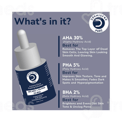 Dermistry Pure 30% Aha + 5% Pha 2% Bha Instant Glow Peeling Solution 30ml