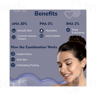 Dermistry Pure 30% Aha + 5% Pha 2% Bha Instant Glow Peeling Solution 30ml