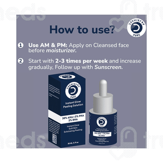 Dermistry Pure 30% Aha + 5% Pha 2% Bha Instant Glow Peeling Solution 30ml