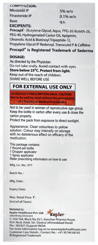 Miloxir 5 Pro F Rf Alcohol Free Solution 60ml