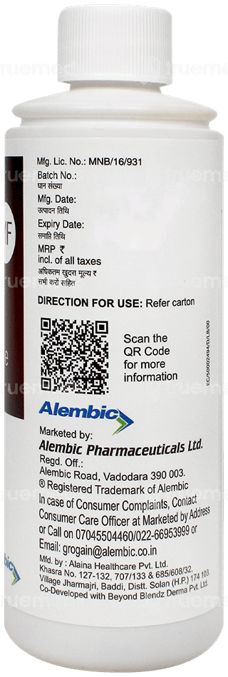 Grogain Mf 5 Alcohol Free Solution 60Ml