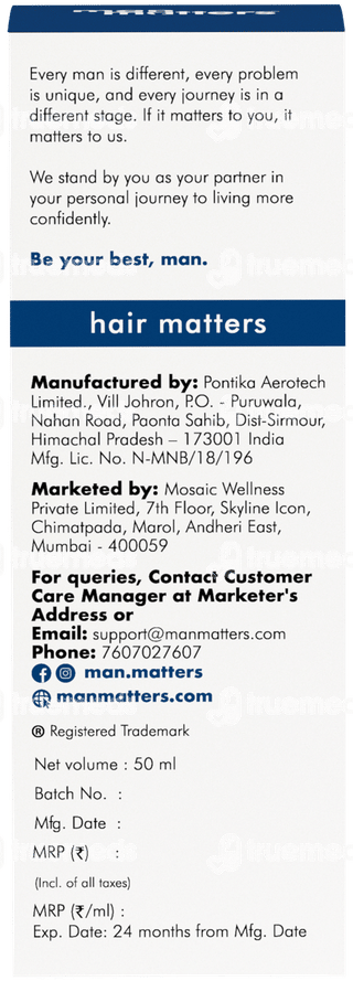 Man Matters Growmax+ Solution 50Ml