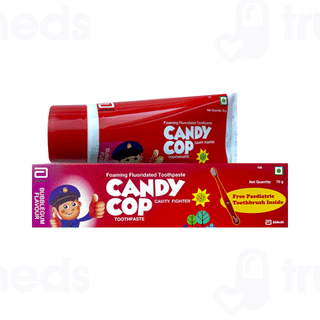 Candy Cop Bubblegum Flavour Foaming Fluoridated Toothpaste 70gm