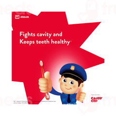 Candy Cop Bubblegum Flavour Foaming Fluoridated Toothpaste 70gm