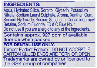 Sensodyne Fresh Gel Toothpaste 75Gm