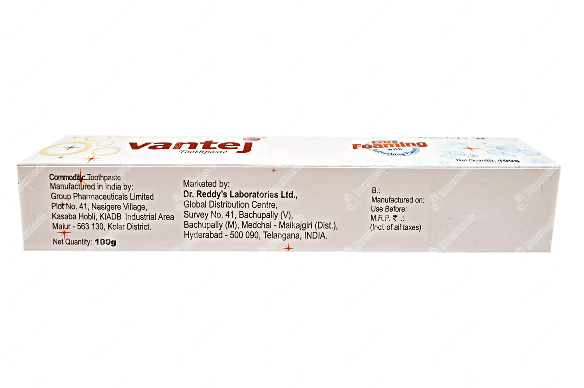 Vantej Toothpaste 100 GM Uses, Side Effects, Dosage, Price Truemeds