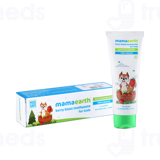 Mamaearth 100% Natural Berry Blast Toothpaste For Kids 50 GM