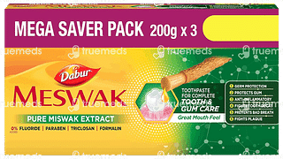 Dabur Meswak Toothpaste 200 GM Pack Of 3