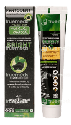 Bentodent Earthy Natural Premium Mint With Activated Charcoal Toothpaste 100 GM