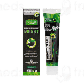 Bentodent Earthy Natural Premium Mint With Activated Charcoal Toothpaste 100 Gm