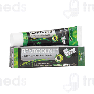 Bentodent Earthy Natural Premium Mint With Activated Charcoal Toothpaste 100 Gm