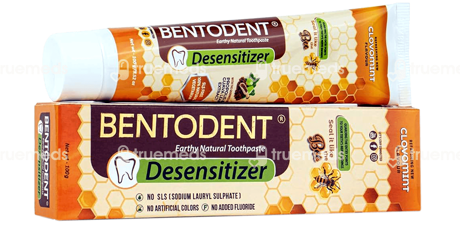 Bentodent Earthy Natural Toothpaste Desensitizer Clovomint 100 Gm