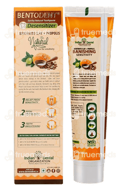 Bentodent Earthy Natural Toothpaste Desensitizer Clovomint 100 GM Bentodent Earthy Natural Toothpaste Desensitizer Clovomint 100 GM