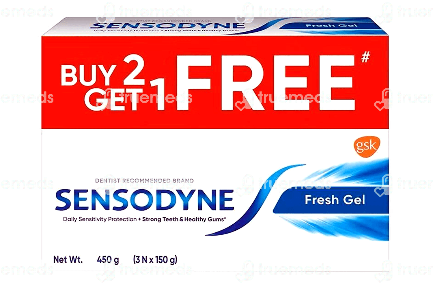 Sensodyne Fresh Gel Toothpaste 150 Gm Buy 2 Get 1 Free Uses, Side Effects, Dosage, Price