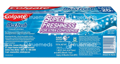 Colgate Maxfresh With Cooling Crystals Peppermint Ice Blue Gel 150gm Pack Of 2 Toothpaste
