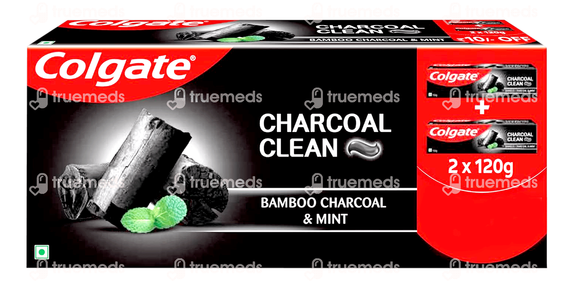 Colgate Charcoal Clean Toothpaste 120 Gm Pack Of 2 Uses, Side Effects