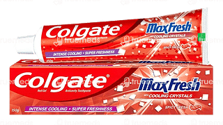 Colgate Maxfresh With Cooling Crystals Spicy Fresh Red Gel Toothpaste 150 GM