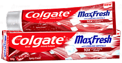 COLGATE MAXFRESH WITH COOLING CRYSTALS SPICY FRESH RED GEL TOOTHPASTE 150GM