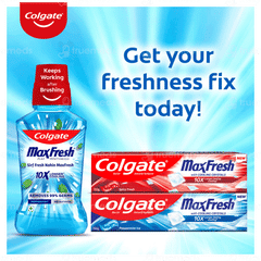 Colgate Maxfresh With Cooling Crystals New Spicy Fresh Red Gel Toothpaste 150gm