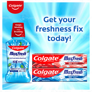 Colgate Maxfresh With Cooling Crystals Spicy Fresh Red Gel Toothpaste 150gm