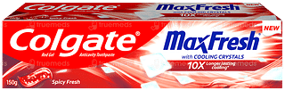 Colgate Maxfresh With Cooling Crystals Spicy Fresh Red Gel Toothpaste 150gm