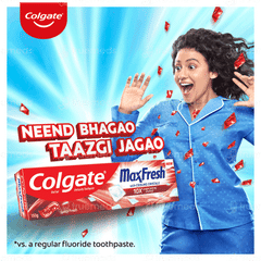 Colgate Maxfresh With Cooling Crystals New Spicy Fresh Red Gel Toothpaste 150gm