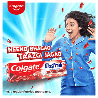 Colgate Maxfresh With Cooling Crystals Spicy Fresh Red Gel Toothpaste 150gm